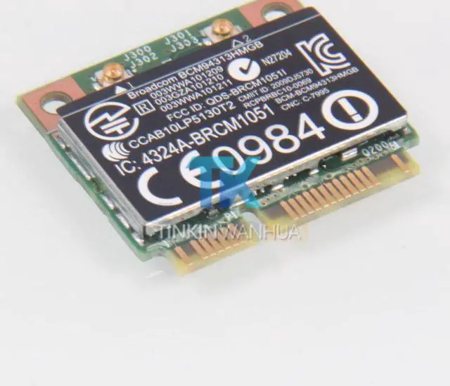 Alt view image 5 of 5 - 657325-001 New HP BroadCom BCM94313HMGB 802.11abn Wifi Bluetooth PCIE 4.0 Card