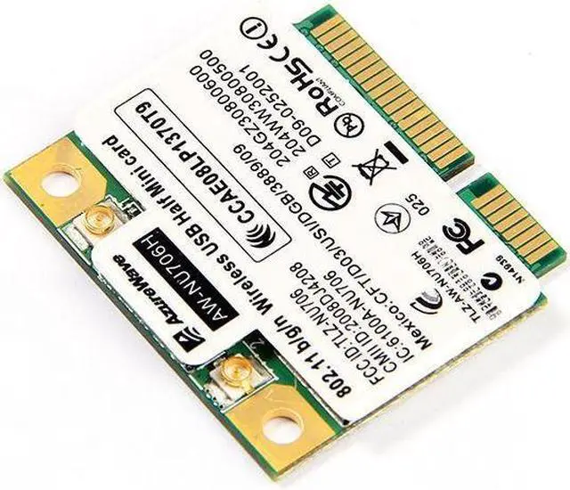Alt view image 3 of 6 - AW-NU706H RT3070L Wireless Wifi WLAN Half Size Mini PCIe Card 802.11 b/g/n 300M