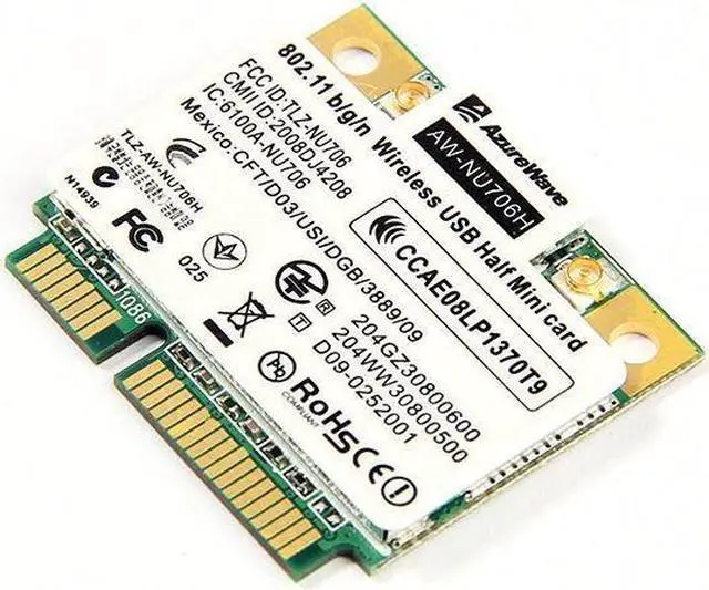 Alt view image 4 of 6 - AW-NU706H RT3070L Wireless Wifi WLAN Half Size Mini PCIe Card 802.11 b/g/n 300M