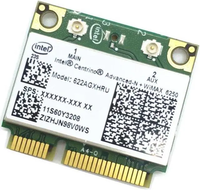 Alt view image 3 of 4 - For Advanced-N + WiMAX Intel 6250 6250AGX 300Mbps DUAL BAND Card for T410 T420 X201 T510 X220