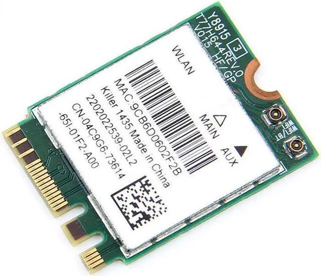 Alt view image 4 of 5 - 867M Atheros Killer 1435 NGFF 802.11ac Wave 2 MU-MIMO WIFI Wireless Card BT 4.1