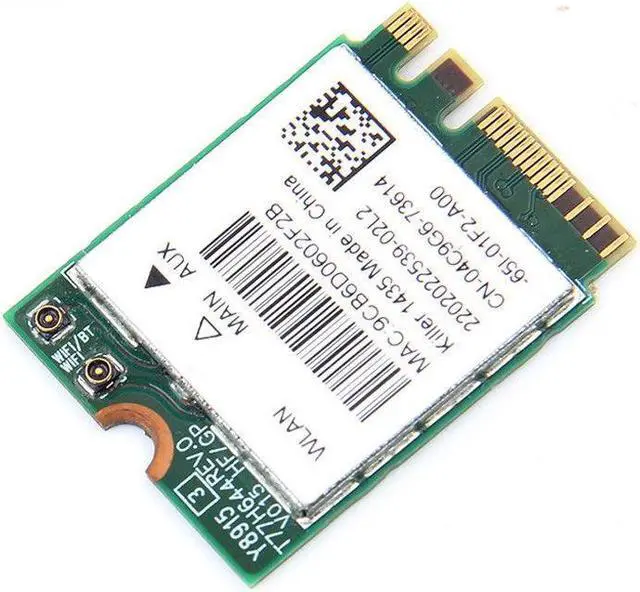 Alt view image 3 of 5 - 867M Atheros Killer 1435 NGFF 802.11ac Wave 2 MU-MIMO WIFI Wireless Card BT 4.1