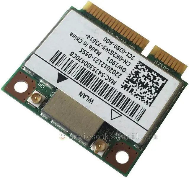 Alt view image 6 of 6 - ATHEROS AR5B22 AR9462 DUAL BAND N + BLUETOOTH BT WIRELESS WIFI CARD DW1901 K2GW5