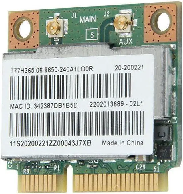 Alt view image 5 of 5 - Broadcom BCM943228HMB Dual Band 300M Wifi+Bluetooth 4.0 802.11abgn Wireless Card