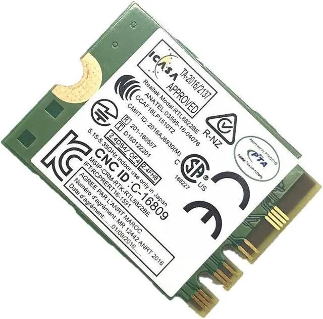 Alt view image 4 of 4 - RTL8822BE 802.11ac  Wifi with Bluetooth 4.1 Card For Thinkpad L470 L570 T470 T570 X270 YOGA-370 P51S FRU: 01AX712