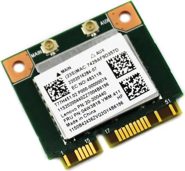 Alt view image 4 of 4 - 300M Bluetooth 4.0 RTL8723BE WIFI Card 04w3813 for Thinkpad E440 E540 S440 S540