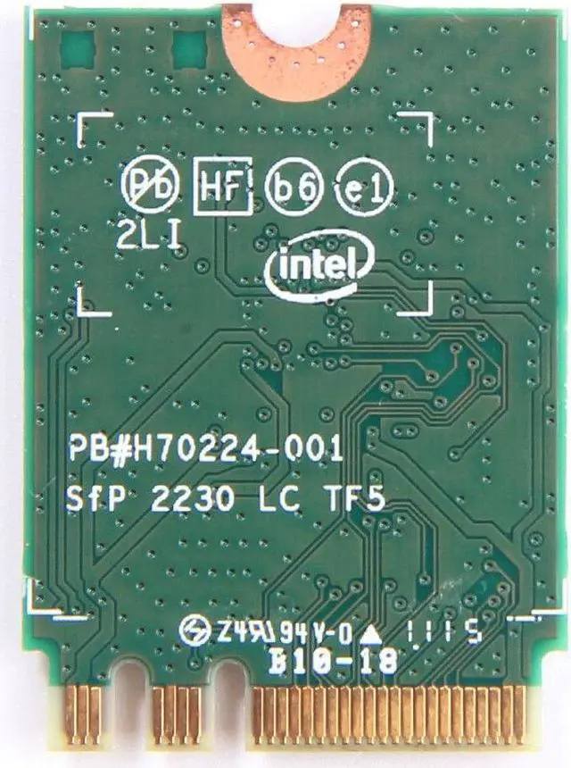 Alt view image 2 of 5 - 802.11AC 8260NGW 2.4/5GHz+Bluetooth4.2 NGFF Wi-Fi Card 867M