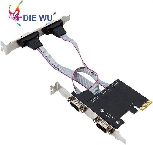 Alt view image 3 of 6 - PCI express Add on card 4 ports Serial riser card Multi RS232 DB9 COM port PCIe I/O expansion card TXB071