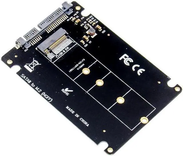 Main image of SATA3.0 ? to M.2 NGFF B KEY SSD NVMe adapter Card 6Gbps