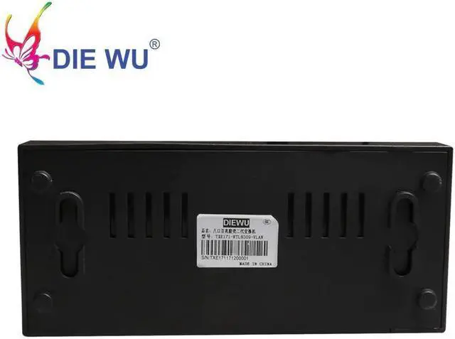 Alt view image 3 of 5 - Network Switch 8 Ports 10/100Mbps Fast Ethernet Switch RJ45 Lan Hub with Vlan support SOHO switch Plug and Play