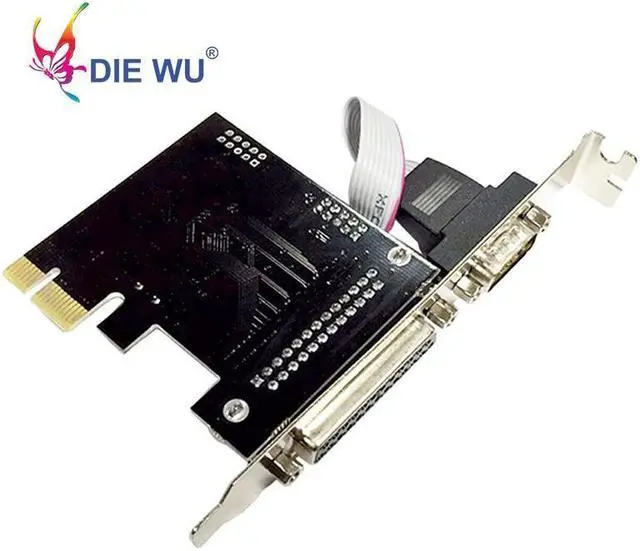 Alt view image 2 of 6 - PCI Express single Serial single Parallel Port Expansion Card I/O card PCIe riser card TXB069