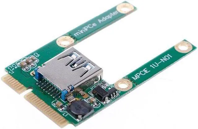Alt view image 4 of 7 - Mini PCIe mPCIe to USB 2.0 Port Card Support USB WiFi Bluetooth Adapter Reader E