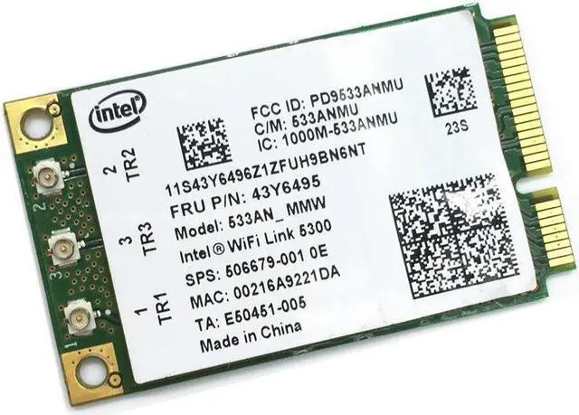 Main image of For WiFi Link  Intel 5300 AGN 533AN_MMW Mini PCI-E Wireless Card 802.11a/b/g/n 2.4/5.0 GHz 450 Mbps for  X200 X200S X300
