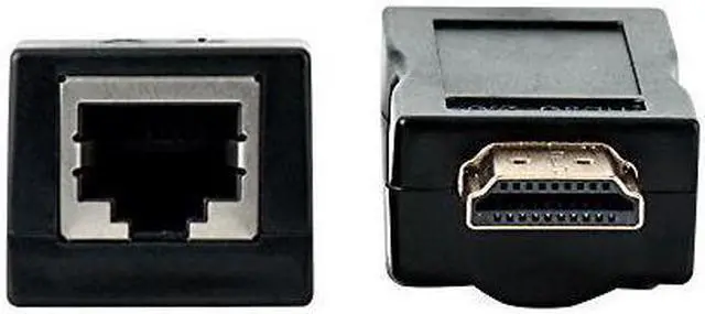 Alt view image 2 of 2 - HDMI Extender, Up to 100ft HDMI Ethernet Network Extender Adapter Over RJ45 Cat5e Cat6 Cable (30M Sender + Receiver, 1 Port RJ45)
