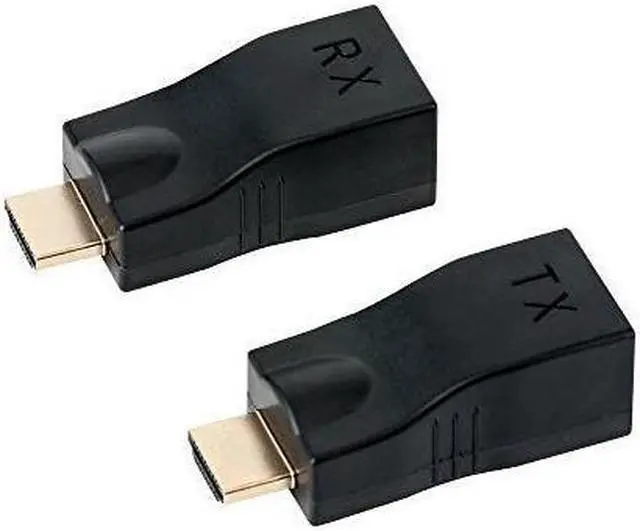 Main image of HDMI Extender, Up to 100ft HDMI Ethernet Network Extender Adapter Over RJ45 Cat5e Cat6 Cable (30M Sender + Receiver, 1 Port RJ45)
