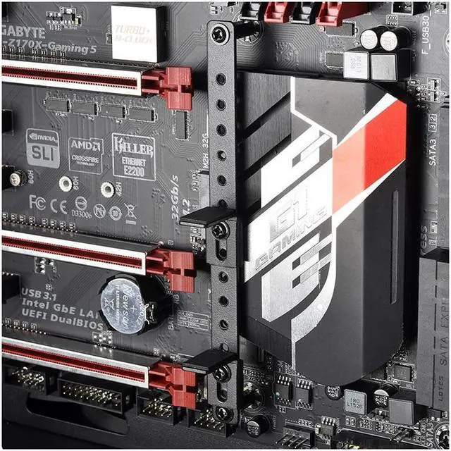 Alt view image 4 of 5 - LIAN LI GB-001 Metal Anti-SAG Bracket Use for Single and Double Graphics Card GPU Video Card Holder Suit E-ATX ATX Motherboard