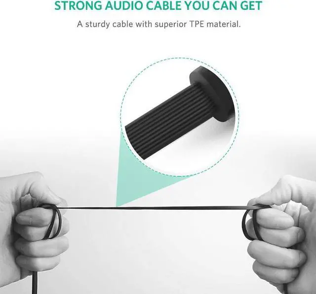 Alt view image 7 of 7 - 3.5mm AUX Audio Cable 90 Degree Right Angle -for Apple iPhone, iPod, iPad, Samsung, Smartphones, Tablets and Speakers smartphone Headphone Computer Speaker cable-(Black, 3.3ft/1m)