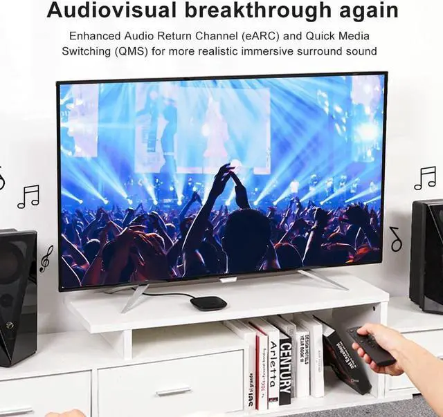 Alt view image 6 of 7 - 8K Fiber Optic HDMI Cable 33 Feet 48Gbps 8K60Hz 4K120Hz AOC Dynamic HDR eARC HDCP2.2/2.3 Compatible with Nvidia RTX 3080/3090 Xbox Series X PS5 Denon AV Receiver LG Samsung Sony TV