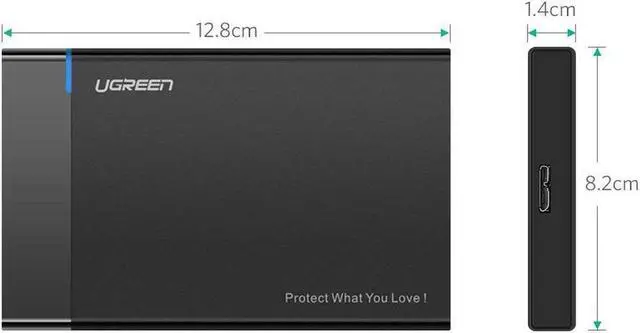 Alt view image 3 of 7 - 2.5 inch SATA External Hard Drive Enclosure,SATA III to USB 3.0 for 2.5 Inch SSD & HDD 9.5mm 7mm - Tool Free Installation, Plug and Play, HDD Box, Supports UASP and up to 6TB