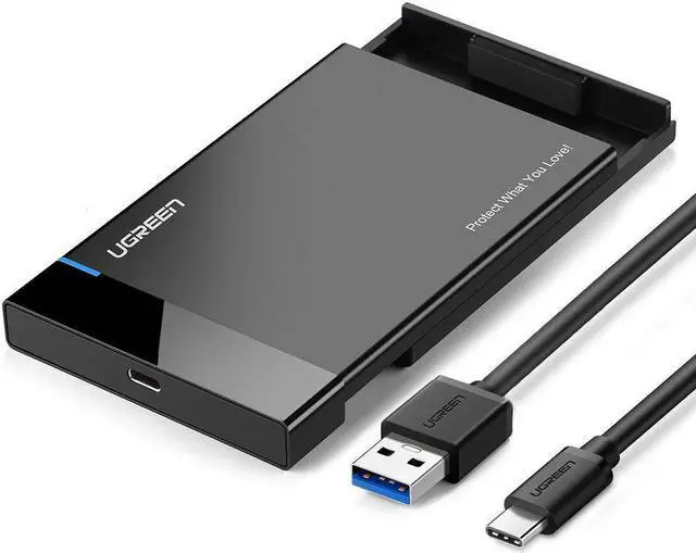 Main image of High Speed USB C Hard Drive Enclosure USB 3.1 Gen 2 Type C  2.5" External Enclosure Box for 9.5mm 7mm 2.5 Inch SATA I II III, PS4, HDD, SSD Up to 6TB, UASP Tool Free