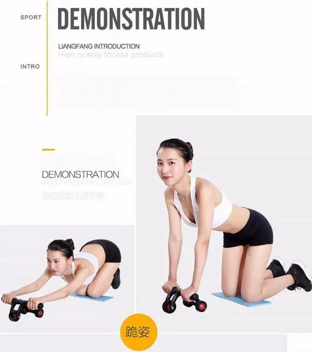 Alt view image 6 of 7 - Wellhouse Ab Roller,Herak Abdominal Muscle AB Fitness Wheel Core Obliques Training Exercise Trainer Equipment
