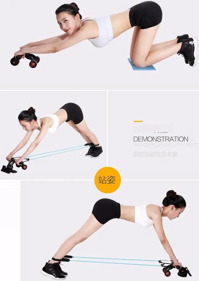 Alt view image 7 of 7 - Wellhouse Ab Roller,Herak Abdominal Muscle AB Fitness Wheel Core Obliques Training Exercise Trainer Equipment