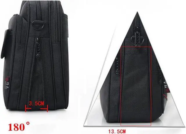 Alt view image 5 of 7 - Yajie Bag Company15.6 Inch Briefcase,Water Resistant Laptop Bag, 15inch Expandable Messenger Shoulder Bag with Strap, Taygeer Carry On Handle Case for Computer/Notebook/Macbook for Business Men/Women