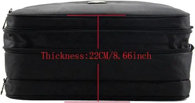 Alt view image 3 of 7 - Yajie Bag Company 17 inch Travel Bussiness Briefcase Organizer Fits 15.6" 17" Inch Laptop, Computer, Tablet