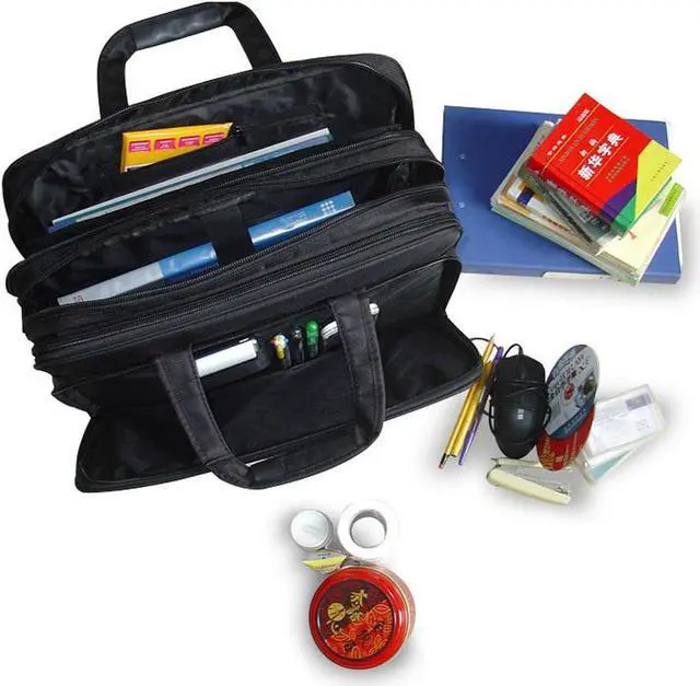 Alt view image 7 of 7 - Yajie Bag Company 17 inch Travel Bussiness Briefcase Organizer Fits 15.6" 17" Inch Laptop, Computer, Tablet