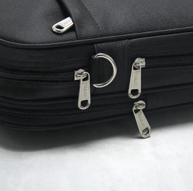 Alt view image 4 of 7 - YAJIE Laptop Bag, 15.6 inch Laptop Case, Briefcase Messenger Shoulder Bag for Men Women, College Students Business People Office Workers Professional Computer, Notebook, Table, MacBook Bag, Black