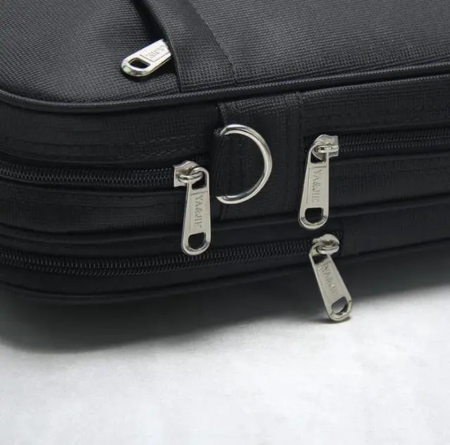 Alt view image 5 of 7 - YAJIE Laptop Briefcase Bag, Computer Messenger bag, Unisex Office Laptop Case with Air Port Friendly Design,Nylon Business Shoulder Notebook Bag For Men/Women/Unisex-Black 14.1 inch