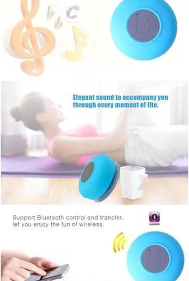 Alt view image 6 of 7 - s Wireless Bluetooth Speaker Waterproof Outdoor Portable Handsfree Microphone Speaker HIFI Subwoofer Bathroom Music Player