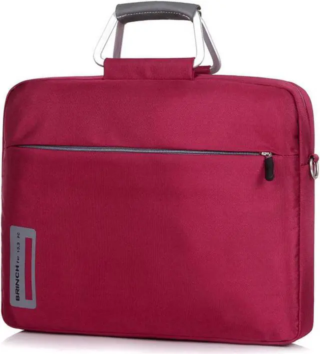 Main image of Wellhouse 14 - 14.4 inch Notebook Case, Waterproof Business Carrying Bag Briefcase Laptop Sleeve Protection Cover Case for Men Women Student Business Laptop Computer Macbook HP SONY ASUS ACER (Red)