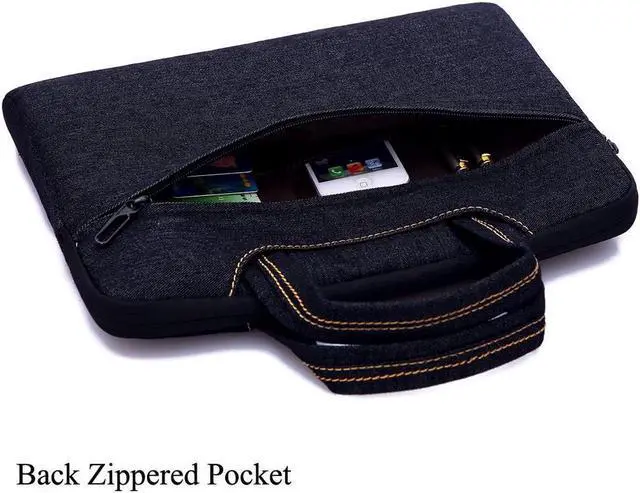 Alt view image 3 of 7 - Wellhouse Notebook Carrying Bag, Waterproof cloth Oxford with Annex Bag for 15-15.6 inch Tablet/Apple Macbook/ Chromebook/ Acer/ Asus/ Dell/ Fujitsu/ Lenovo/ HP/ Samsung/ Sony/ Toshiba Laptop Computer