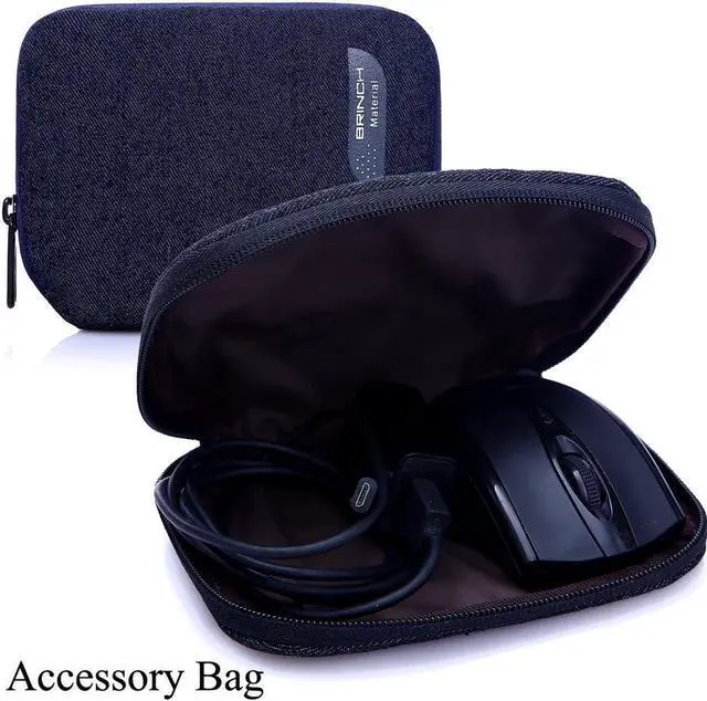 Alt view image 7 of 7 - Wellhouse Notebook Carrying Bag, Waterproof cloth Oxford with Annex Bag for 15-15.6 inch Tablet/Apple Macbook/ Chromebook/ Acer/ Asus/ Dell/ Fujitsu/ Lenovo/ HP/ Samsung/ Sony/ Toshiba Laptop Computer