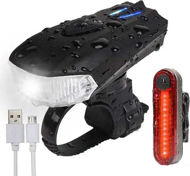 Alt view image 2 of 7 - s USB Rechargeable MTB Road Warning Light Outdoor Cycling Bicycle Light Smart Sensor Warning Light Shock Sensor LED Front Lamp