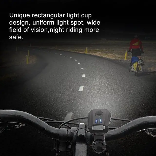 Alt view image 7 of 7 - s USB Rechargeable MTB Road Warning Light Outdoor Cycling Bicycle Light Smart Sensor Warning Light Shock Sensor LED Front Lamp
