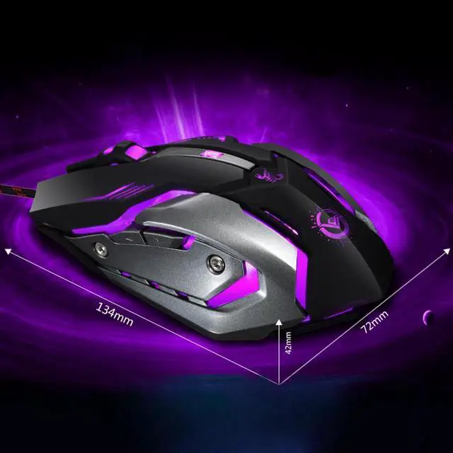 Alt view image 6 of 7 - RAJFOO  Crazy Scorpion  Gaming Mouse Wired [3200 DPI] [Programmable] [Breathing Light] Ergonomic Game USB Computer MiceGamer Desktop Laptop PC Gaming Mouse, 7 Buttons for Windows 7/8/10/XP Vista Linux