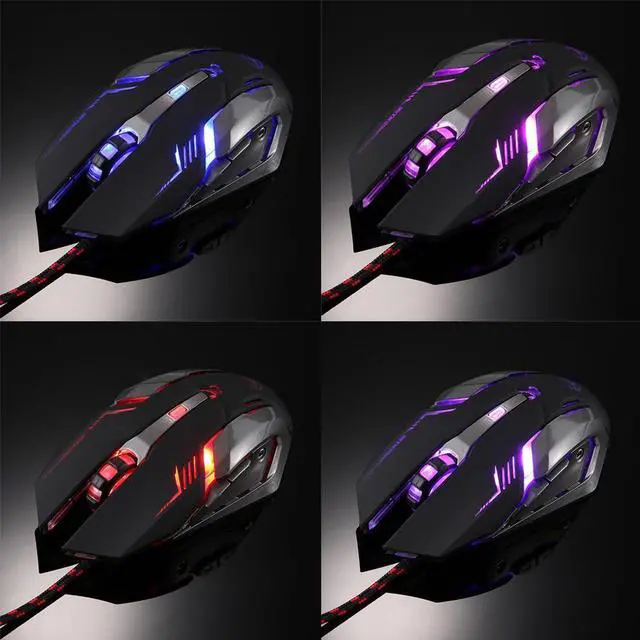 Alt view image 7 of 7 - RAJFOO  Crazy Scorpion  Gaming Mouse Wired [3200 DPI] [Programmable] [Breathing Light] Ergonomic Game USB Computer MiceGamer Desktop Laptop PC Gaming Mouse, 7 Buttons for Windows 7/8/10/XP Vista Linux