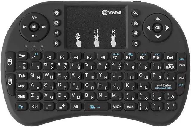 Alt view image 2 of 7 - s  i8+ 2.4GHz USB Wireless Keyboard Air Mouse Touchpad Handheld for Android TV BOX Mini PC