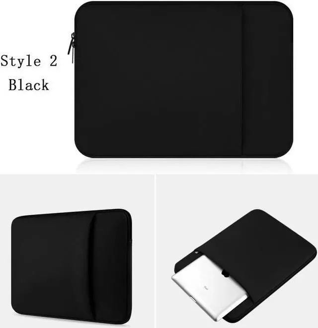Alt view image 4 of 4 - Wellhouse 11" 11.6" 13.3" 14.1" 14.4" 14.6" 15" 15.4" 15.6" Notebook Case Laptop Bag Macbook Sleeve Tablet PC Cover Case For Macbook Air Pro HP SONY ASUS ACER Laptop Tablet PC(15.6 inch, Black)