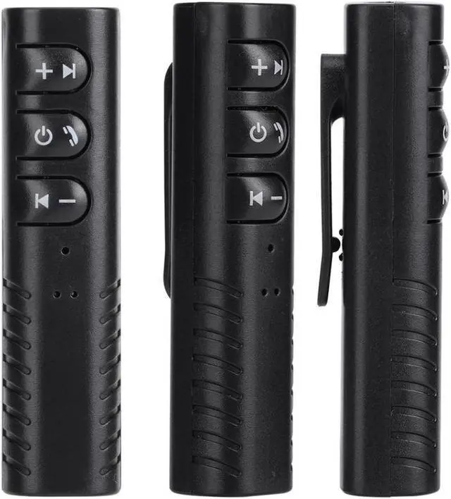 Alt view image 2 of 7 - Bluetooth Receiver Adapter Sports Headphones Wireless Earphone Audio Adapter With Mic For 3.5mm Jack Headphones AX-03, Black