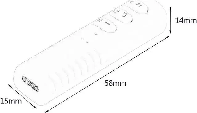Alt view image 5 of 7 - AX-03 Sport Bluetooth Headphone Receiver Adapter Earphone Headphone Audio Wireless Adapter With Mic Microphone-White