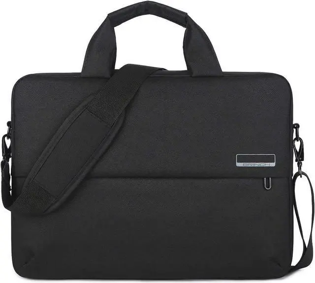 Main image of Original  BRINCH 15.6 Inch Laptop Shoulder Bag with Accessory Pocket, 360° Protective Sleeve Compatible with 15-15.6 Dell HP Acer Lenovo Chromebook Notebook, Black