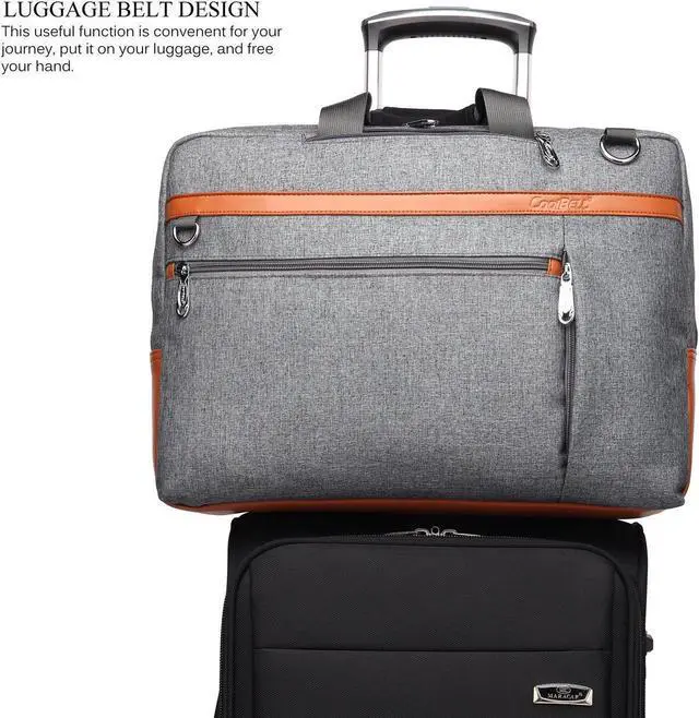 Alt view image 4 of 7 - 17.3-inch Laptop Backpack Convertible Backpack Travel Computer Bag Hiking Knapsack Rucksack College Shoulder Back Pack Fits up to 17.3 Inches Laptop Notebook for Men/Women,  (CB-5506 Gray)