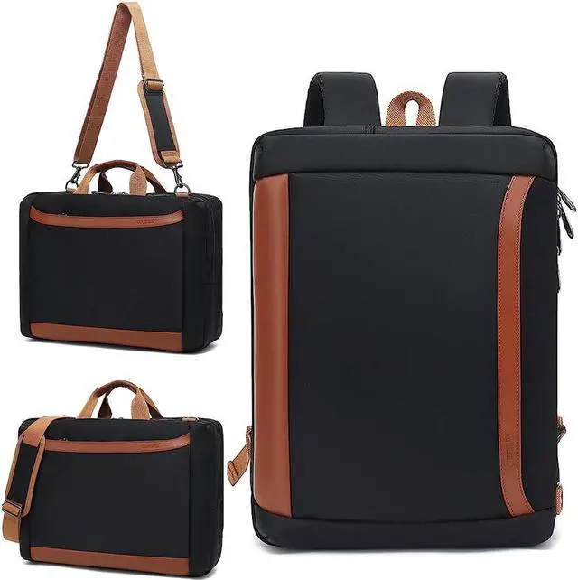 Main image of 17.3 inch Travel Laptop Backpack 3 in 1 Convertible, 17 Inch Computer Backpack , Anti Theft Business Backpack Waterproof Carry on Daypack College Weekender bag, Black