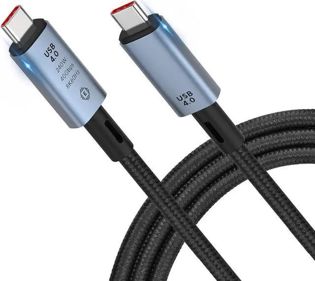 Main image of Thunderbolt 4 / USB 4 Cable 3.3 Ft, 40Gbp Thunderbolt Cable with 240W Charging, 8K 60Hz Display/Dual 4K, Compatible with Thunderbolt 3/4, USB-C Thunderbolt 4 Cable for MacBook, Hub, Docking