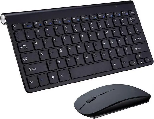 Main image of K1088 Wireless Keyboard and Mouse, 2.4G Ultra Slim Wireless Keyboard Mouse Combo with 12 Multi-Media Keys and Auto Sleep for Windows/Computer/PC/Laptop/Desktop-Black