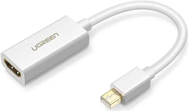 Main image of Mini DisplayPort to HDMI Adapter Mini DP Male to HDMI Female Thunderbolt 2.0 to HDMI Adapter suitable for Apple MacBook Pro MacBook Air, Microsoft Surface Pro 4 Pro 3, Google Chromebook - White