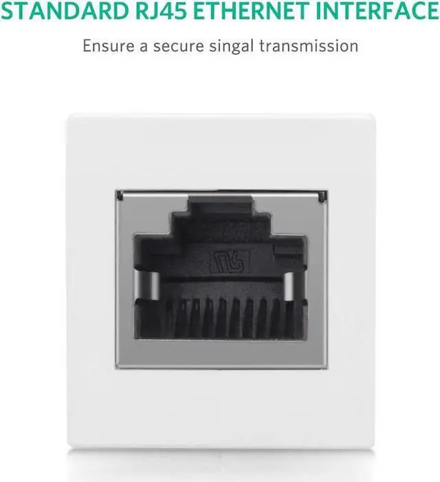 Alt view image 4 of 7 - RJ45 Coupler In Line Coupler Cat7 Cat6 Cat5e Ethernet Cable Extender Adapter Female to Female (5-pack, White)